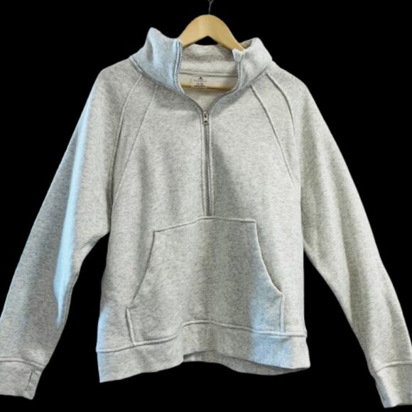 Danskin Grey Quarter Zip Sweater - XL - Picture 1 of 2
